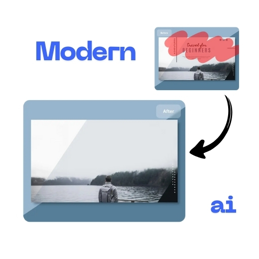 Girl removed from a beach photo using AI cleanup to preserve the scenery.